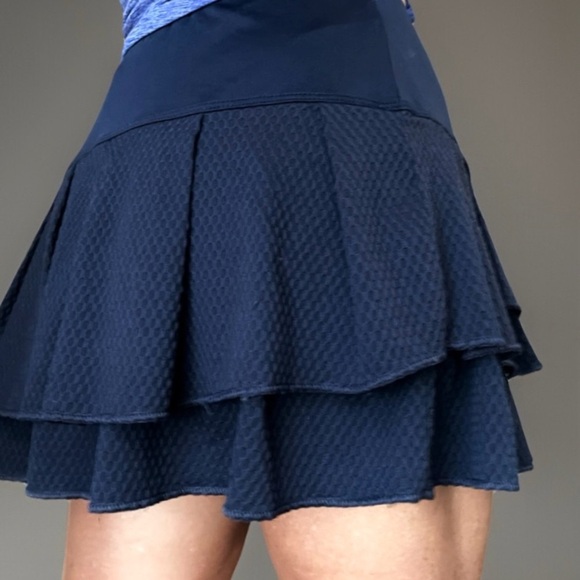 Lucky in Love Dresses & Skirts - Lucky in Love Skirt Skort M Tennis Dark Blue Ruffle Mini Short Activewear Golf